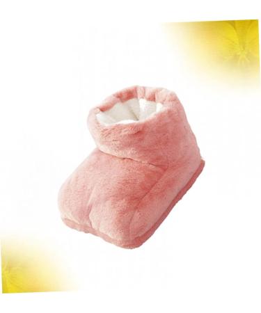 Callaron Foot Warmer Sack | USB Heating Plush Slippers | Cozy Foot Massage Device for Winter | Pink Size 1 - Buy Online on GoSupps.com