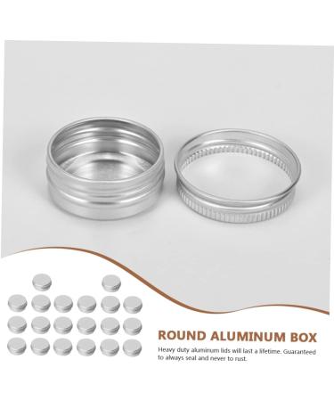 DOITOOL 20pcs Boxes Round Aluminum Can Creami Aluminum Round Tin Lids Cream Holder Mini Tea Travel 5x5cm Silver - Buy Online on GoSupps.com