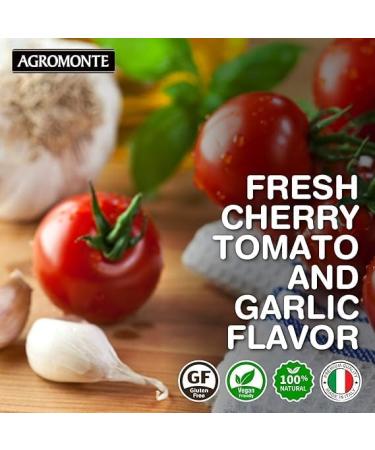 Agromonte Cherry Tomato Pasta Sauce Variety Pack- Ready in 1 Minute - Fresh Cherry Tomato - Premium Quality - Traditional Recipe - 3 x 580g - Buy Online on GoSupps.com