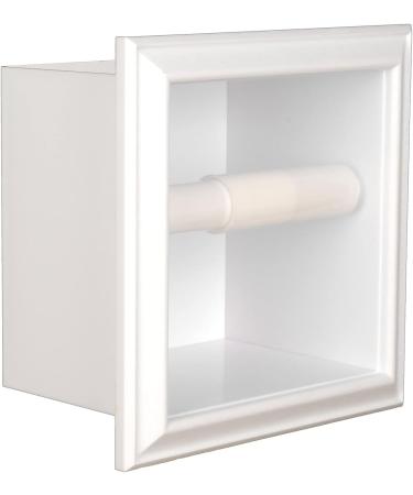 Toilet Paper Holder 3PCS Plastic Tissue Toilet Paper Holder Roller Replacement Toilet Roll Holder for Bathroom Spring Loaded (15.8cm Length White) - Buy Online on GoSupps.com