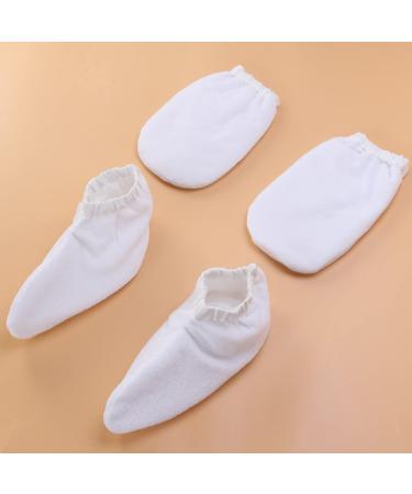 2 Pairs of Spa Gloves - Paraffin Wax Therapy Hand & Foot Bath Cover Gloves for Soothing Spa Experience - Buy Online on GoSupps.com