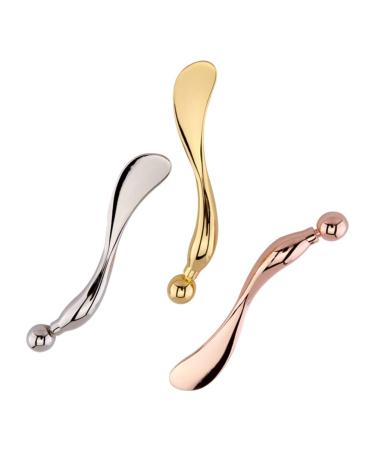 Beaupretty Eye Cream Massage Sticks & Spatula - Anti-Wrinkle Eye Mask Tool for Women | Silver | Combat Eye Fatigue & Bags - Buy Online on GoSupps.com