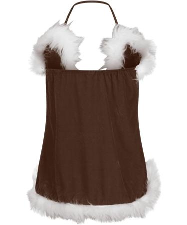 Hanxiulin Women's Christmas Dress - Oversized Hooded Mini Sweater & Jumper Blouse for Festive Style - Buy Online on GoSupps.com