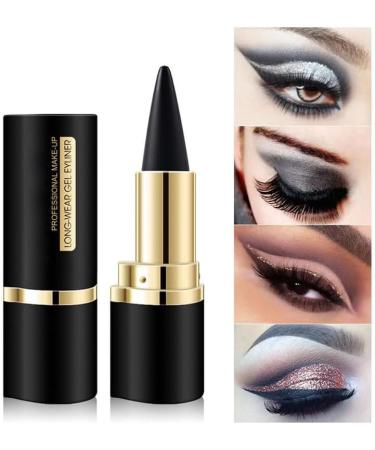 4 Pack Gel Eyeliner Easy to Use Makeup Matte Eyeliner Black Eyeshadow Stamp Women's Waterproof Eyeliner Pencil (Multicolor) - Buy Online on GoSupps.com
