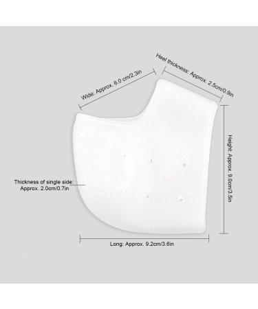 Washable Reusable U-Shaped Heel Pads for Height Increase - Gel Heel Inserts with Cover - Buy Online on GoSupps.com