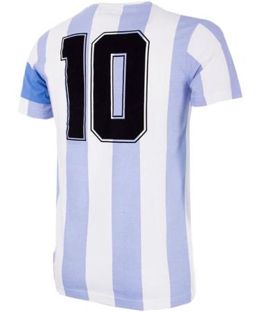 Copa Unisex Kids Argentina Capitano T-Shirt - Round Neck Size 164 White - International Shipping Available - Buy Online on GoSupps.com