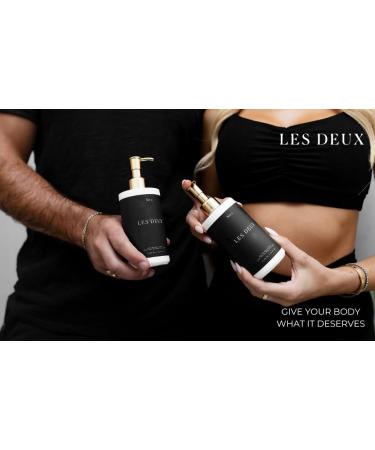Les Deux Ultra Hydrating Body Lotion for Dry Skin - Moisturizing SKIN MOISTURIZER with Shea Butter Jojoba Oil Aloe - All Day Hydration 10 Fl OZ No 2 - (Amber Saffron Sandalwood) No 2 - Amber Saffron Sandalwood 10 Fl  - Buy Online on GoSupps.com