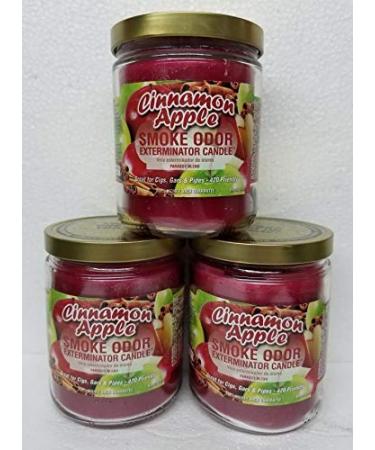 Smoke Odor Exterminator Cinnamon Apple Candle 13oz (3)