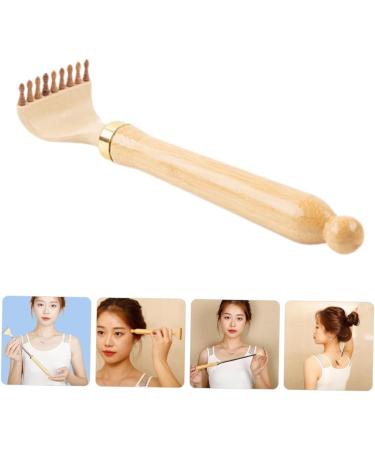 Beavorty Shiatsu Neck and Shoulder Massager - Bamboo Tension Relief Tool for Back Pain & Itching - Long Handle Scraper for Ultimate Comfort - Buy Online on GoSupps.com