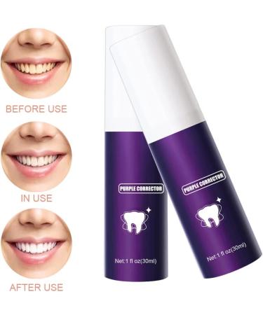 30ML Whitening Toothpaste - Purple Formula for Brightening Teeth & Stain Removal - Buy Online on GoSupps.com