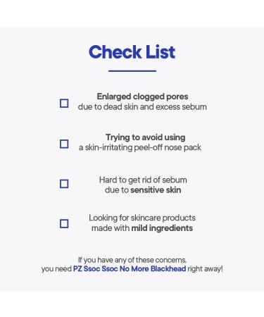 P.Z. Ssoc Ssoc No More Blackhead 3.4 fl oz - Korean Skin Care for Pore Clearing and Sebum Control - Buy Online on GoSupps.com