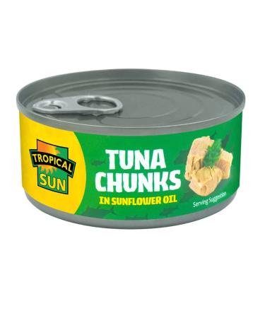 4 x Tropical Sun Tuna Chunks in Sunflower Oil 6 x 160g