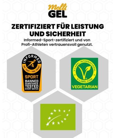  MELLIGEL Spirulina Gel Sport Organic Honey 32g Box of 12 - Buy Online on GoSupps.com