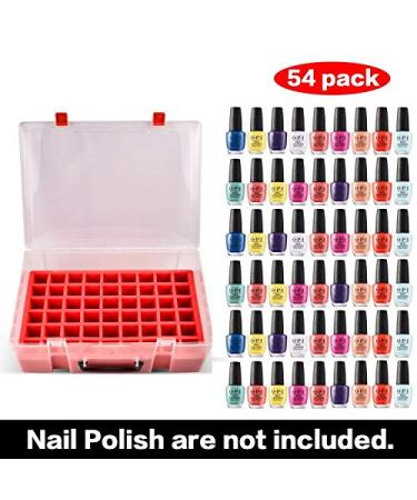54 Bottle Nail Polish Organizer Holder for OPI, Sally Hansen, Revlon, Essie, AIMEILI & More Gel Polish - Nail Storage Container (Box Only) - Buy Online on GoSupps.com