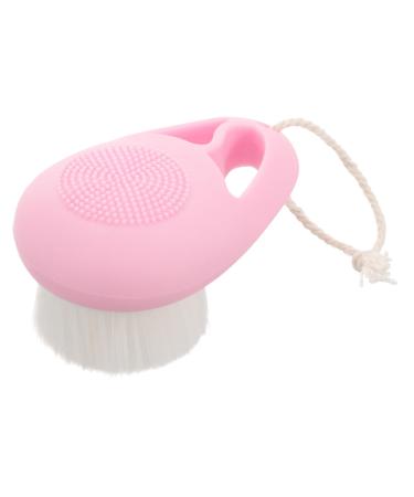 Angoily Facial Exfoliator Soft Fur Scrub Brush Brush Facial Cleansing Artificial Fiber Manual Cleaning Brush Scrub Makeup Brush Scrubber washbasin exfoliating Brush Double Sided face
