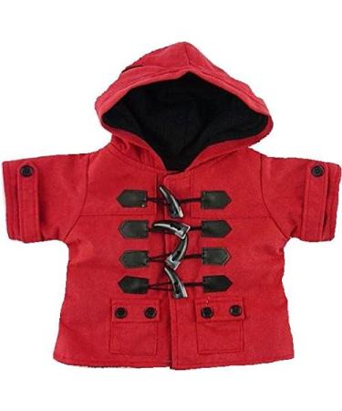 Red Duffle Coat and Hat for Build a Bear Teddies - Bear Wardrobe Clothes - Buy Online on GoSupps.com