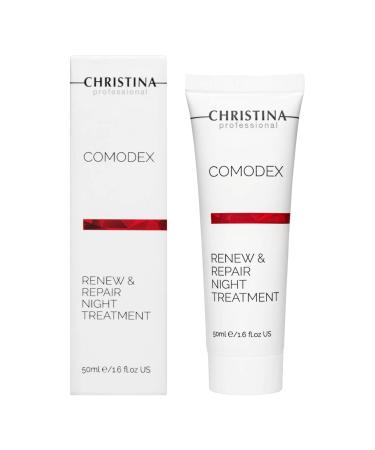 CHRISTINA Comodex Renew & Repair Night Cream | Retinol & Salicylic Acid for Oily & Combination Skin | 50ml - Moisturize & Tighten - Buy Online on GoSupps.com