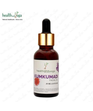 HealthAndYoga Kumkumadi Face Glow Oil - 100% Ayurvedic - Boosts glow & brightens Skin - Anti-Aging - Reduces dark spots pigmentation - For all Skin types - 30 ml - Buy Online on GoSupps.com