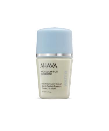 AHAVA Dead Sea Water Magnesium Rich Deodorant - Reduces Sweat & Odors Maintains Underarms Dry Suitable for Sensitive Skin Enriched with Exclusive Osmoter Bergamot Fruit & Olive Plant 1.7 Fl.Oz