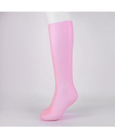 Kexpery Anti Cracking Foot Exfoliating Stockings Soft Pedicure Socks Comfortable Silicone Long Moisturizing Socks for Dry Cracked Feet (Pink) - Buy Online on GoSupps.com