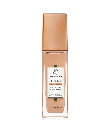 La Proven ale - Light Care Foundation - 97% ingredients of natural origin - Medium coverage - All skin types - With Provence PDO Organic Olive Oil - Shade: 25 Rose Beige - 30 ml
