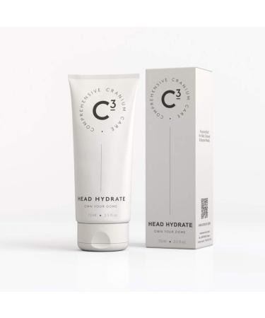 C3 Head Hydrate: Soothing Healing and Hydrating Fragrance-free Daily Moisturizer for Bald Shaved and Buzzed Heads Gentle Sensitive Skin Face and Scalp Care for Men and Women