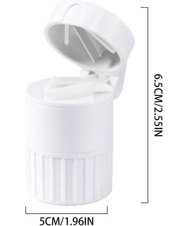 Bo te M dicaments Portable Petit Coupe-pilules Broyeur De Comprim s Compact Fabricant De Poudre M dicinale R cipient S parateur De Pilules tui De Rangement Pour Broyeur Organisateur De Sant White - Buy Online on GoSupps.com