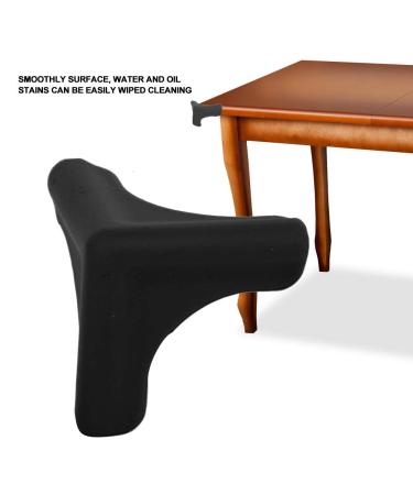 Edge Corner Protectors Guards Silicone Smooth Soft Children Safety Cushions Triangle Shape for Wood Glass Steel Ceramics Surface 4Pcs Black - Buy Online on GoSupps.com