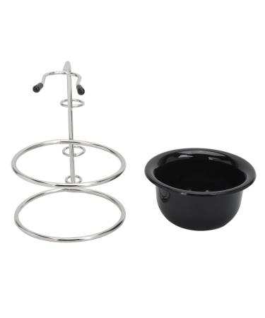 Rugged Portable Shave Brush Stand with Foam Bowl - Stylish Rustproof Design for Home & Barbershop - Buy Online on GoSupps.com