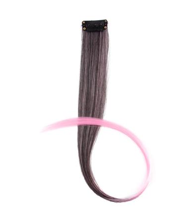 Color Long Straight Synthetic Wave Pure Hair Clip With Ladies Wig 20inches 4