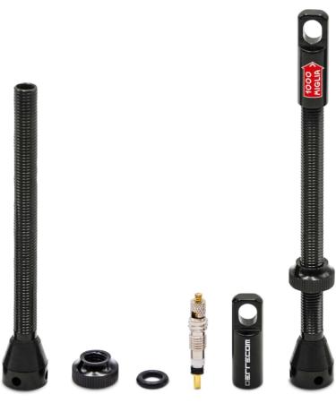 1000 Miglia Tubeless Bicycle Valves - 80mm Presta Compatible - 2 Pack with Valve Insert Removal Tools - Buy Online on GoSupps.com