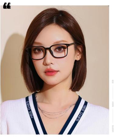 Pin Temple Square TR90 Blue Light Blocking Glasses | Anti-UV Reading Glasses for Men & Women | 52mm Frame Size - Buy Online on GoSupps.com