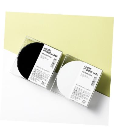 FOMIYES 3 pcs Cosmetic Empty G Mirror Black Loose with Case Portable Dispensing Powder Container - Buy Online on GoSupps.com