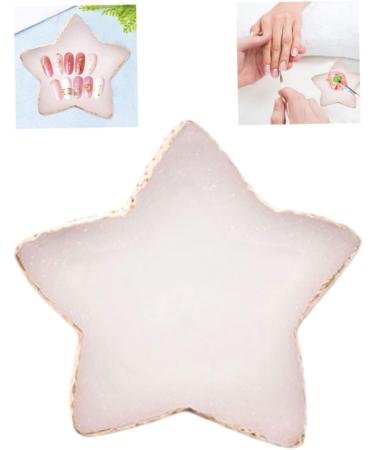 Palette de peinture pour nail art palette de r sine pour nail art en forme d' toile plaque m lange couleurs outils m lange cosm tiques blanc pour un usage quotidien - Buy Online on GoSupps.com