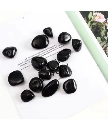 Crystal 200g 15mm-20mm Polished Natural Obsidian Tumbled Stones Quartz Crystal Crafts Can be Used for JIZTGEDM - Buy Online on GoSupps.com