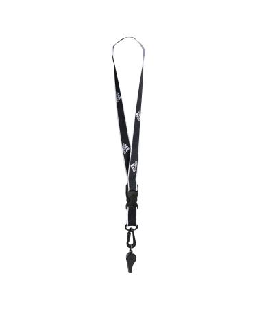 adidas Unisex-Adult Coach's 2.0 Whistle and Lanyard Black/White One Size
