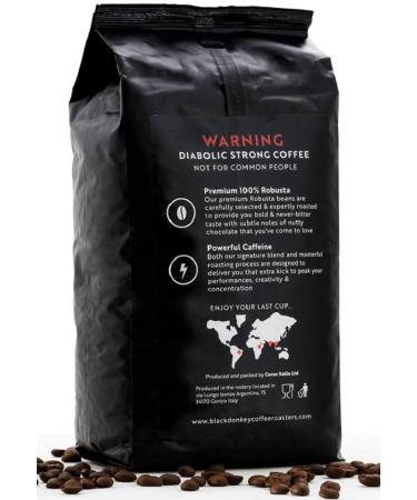 DEVIL'S ROAST | 1KG Caf en Grains | Caf Audacieux Extra-Fort Fortement Caf in | Robusta by Black Donkey 3. DEVIL'S ROAST 1 kg (Lot de 1) - Buy Online on GoSupps.com