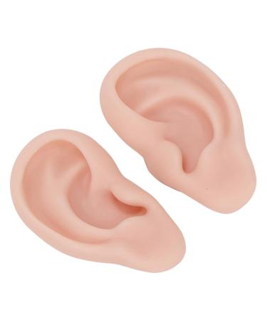 Soft Silicone Ear Model for Earrings Display Flexible Artificial Ear for Piercing Practice | 1 Pair (Medium Skin Color) - Buy Online on GoSupps.com