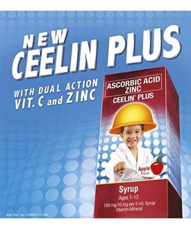 2 Ceelin Plus (Ascorbic Acid and Zinc) 2x120ml