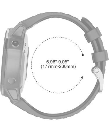 Notocity 22mm Silicone Quick-Fit Bracelet for Garmin Fenix 6/6 Pro/7/5 Plus/Forerunner 935/945/Instinct - Durable Stylish Multiple Colors Available - Buy Online on GoSupps.com