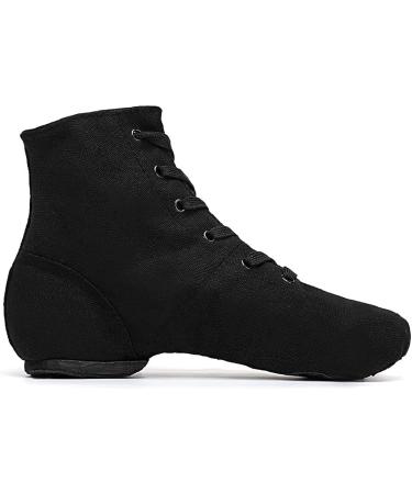 Smithmelody Canvas Jazz Dance Boots Ballet Sneakers - Black | Adult Men Women Kid Sizes - Buy Online on GoSupps.com