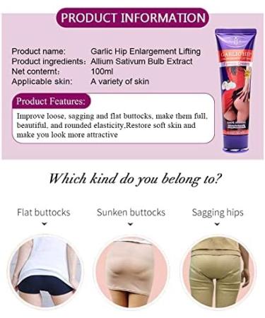 AICHUN BEAUTY Garlic Hip Enlargement Cream | Buttocks Lifting & Firming | 100ml  - Buy Online on GoSupps.com