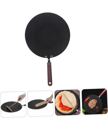 HOMSFOU 2pcs Pot Skillet Pan Breakfast Pan - Oven Pan Saute Pan Iron Frying Pan Cast Iron Skillet Crepe Pan Mini Cooker Pizza Pancake Cooking Pan Pancake Pan Aluminum Household 48.5X30CMx2pcs Blackx2pcs - Buy Online on GoSupps.com