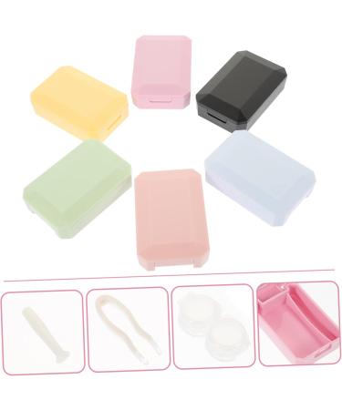 Ultechnovo 24-Sentence Contact Lens Case - White Halloween Organizer with Mirror - Portable Travel Holder - 4 Color Options (6.2x4.4x2.2cm) - Buy Online on GoSupps.com