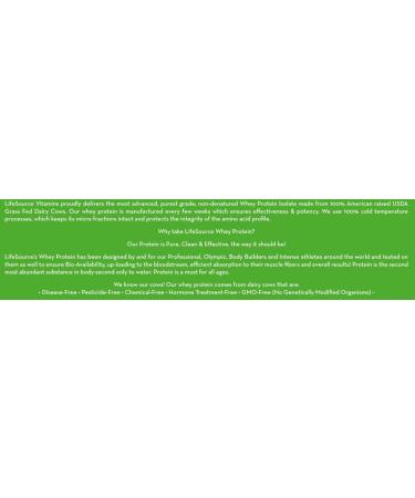 LifeSource Vitamins 1.1 lb Grass Fed Whey Protein Isolate - Creamy French Vanilla w/Stevia - Buy Online on GoSupps.com