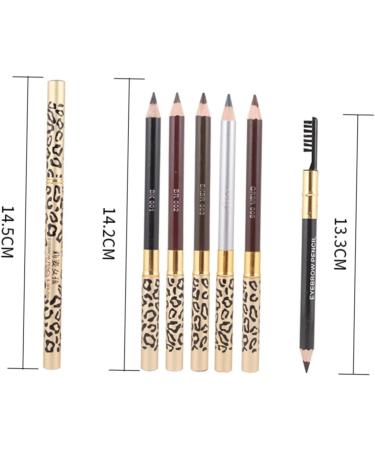 Beavorty 6 Pcs Eyeliner Pencil Eyebrow Brush Makeup Double Head Eyebrow Pencil Eye Shadow Pencil Miss Make up - Buy Online on GoSupps.com