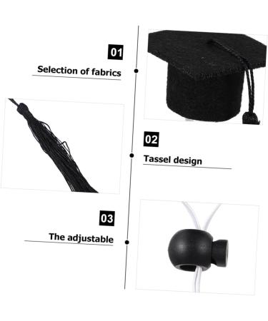 Beavorty 2-Part Set Elastic Doctor Cap & Bachelor Hat for Pets | Mini Closing Cap & Final Accessories for Dogs - Buy Online on GoSupps.com