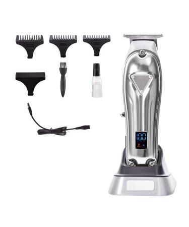 Barber Scissors Hair Clippers for Men Full Metal Body Retro Oil Head Electric Clippers Professional Hair Salon Hair Clipper LCD Digital Display Clippers