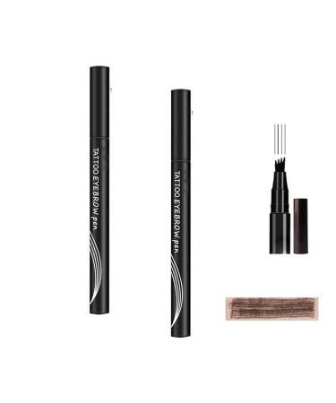 Eyebrow Pen 4 Tipped Waterproof Brow Pen Liquid Eyebrow Pencil Smudge-Proof Brow Pencil Long-Lasting Creates Natural Looking Brows Effortlessly