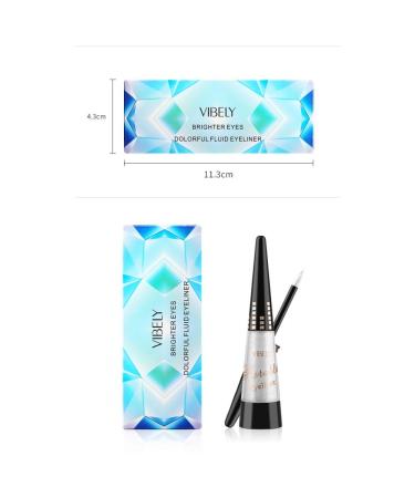 Allbesta Metallic Liquid Eyeliner | Waterproof Shiny Smokey Eyes | Long Lasting Glitter Eyeshadow Makeup - 08# - Buy Online on GoSupps.com